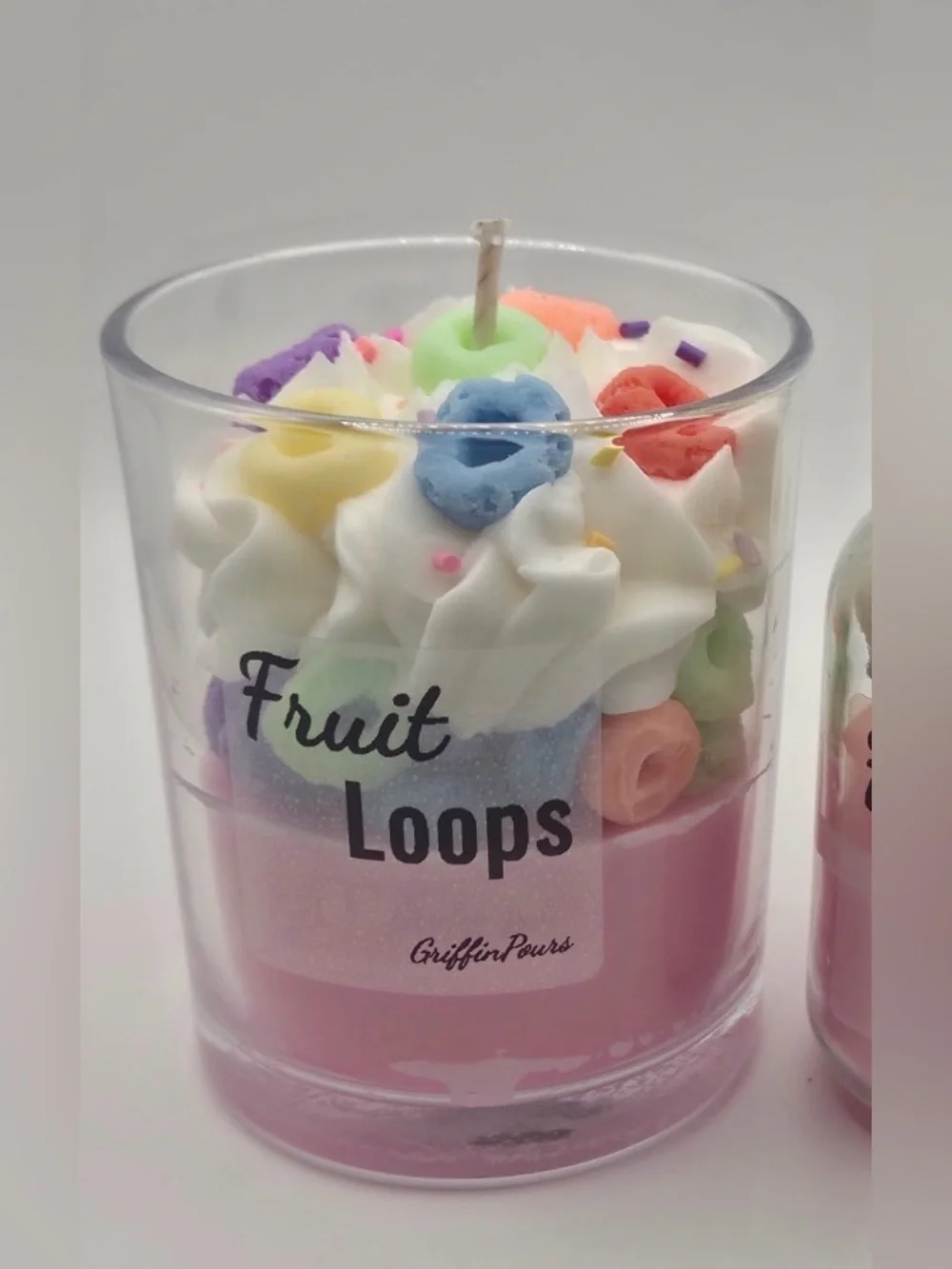 Fruit Loops Scented Candle - Pink